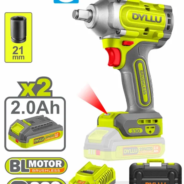 فرد شد عزق 330 نيوتن برشلس امباكت (بطارية)مع حقيبة DTCD1B33