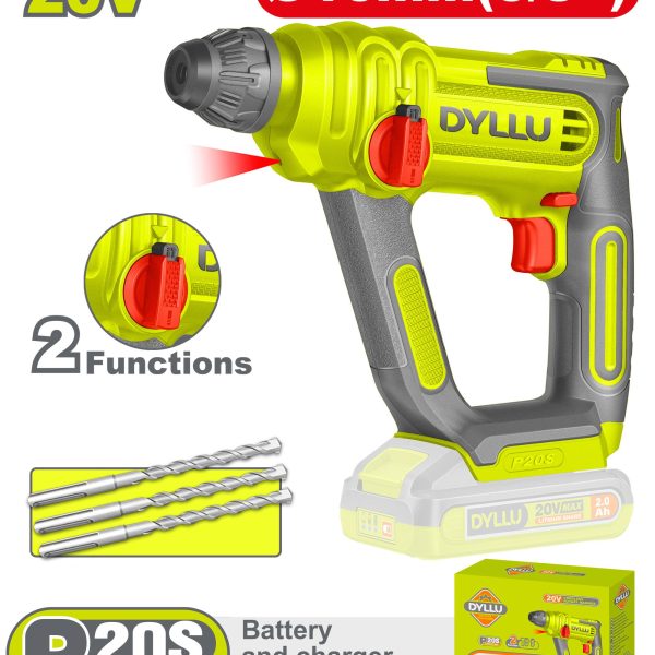 مثقاب sds رجاج برشلس 16mm بطارية DTLM1516