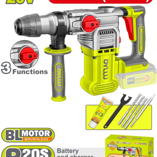 كسارة دوارة بطارية برشلس DTLM1528 - 28mm