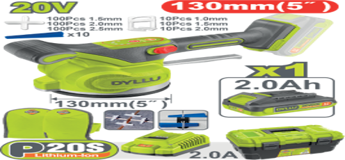 رجاج بلاط 5" مع حقيبة DTTVM1D128