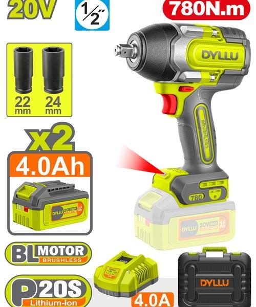 "فرد شد برشلس امباكت 162 نيوتن بطارية Brushless cordless impact drill" DTCDP16281