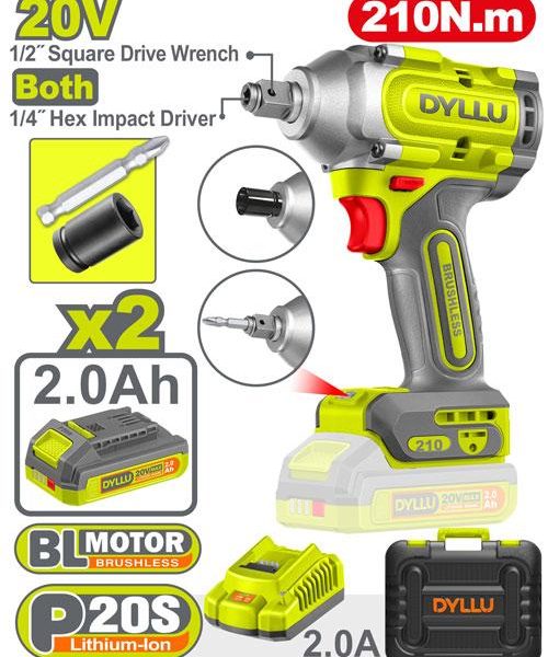 فرد شد براغي+عزق برشلس امباكت )حقيبة(بطارية Cordless impact driver&wrench DTCD3B21