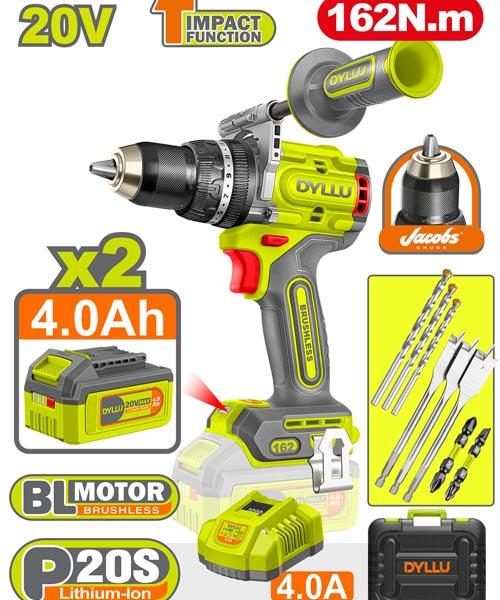 Compact brushless cordless Impact Drill DTCDP6281