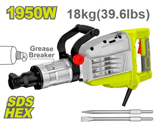 كسارة كهربائية 1950w 18كغ Demolition breaker DTDB2D95