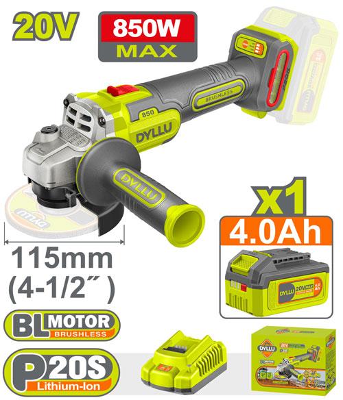 صاروخ قص وجلخ بطارية 850W بطارية Cordless angle grinder DTLAP5421