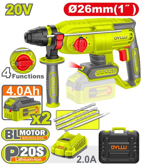 كسارة دوارة SDS 26مم)حقيبة ( Cordless rotary hammer DTLM1B262
